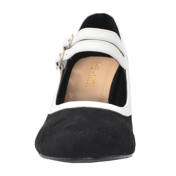 🛍 WOMEN'S VINTAGE SUEDE HEEL - Picture 4 of 4